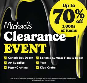 Michaels flyer week 27 Page 1