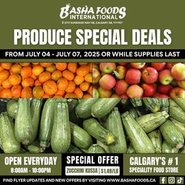 Basha Foods flyer week 27 Page 1