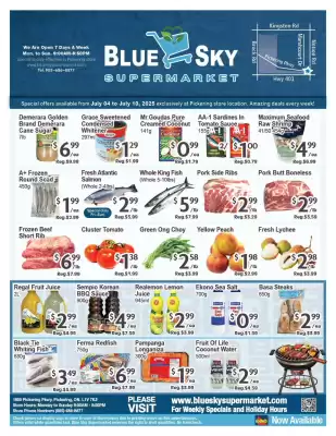 Blue Sky Supermarket flyer (valid until 10-07)