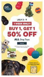 Petvalu flyer week 27 Page 1