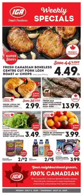 IGA flyer (valid until 9-07)