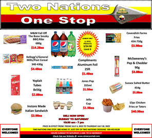 Two Nations One Stop flyer week 27 Page 1