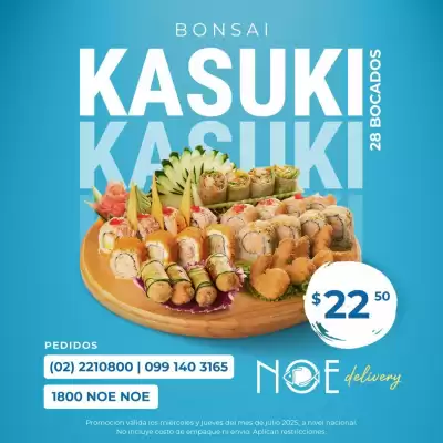 Catálogo Noe Sushi Bar (válido hasta 31-07)