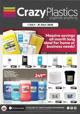 Crazy Plastics catalogue (valid until 31-07)