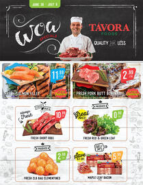 Tavora Foods flyer Page 1