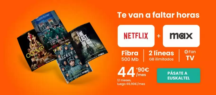 Folleto Euskaltel (válido hasta el 19-07)