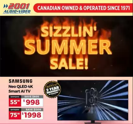 2001 Audio Video flyer (valid until 20-07)