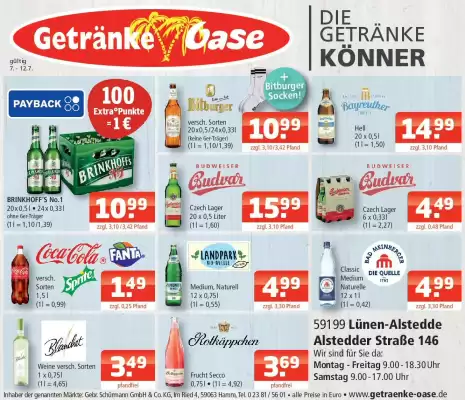Getränke Oase Prospekt (gültig bis 12-07)