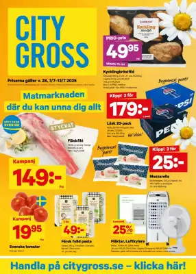 City Gross reklamblad (giltig till och med 13-07)
