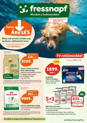 Fressnapf akciós újság (érvényes eddig: 16-07)