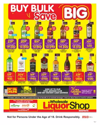 Shoprite Liquor catalogue (valid until 20-07)