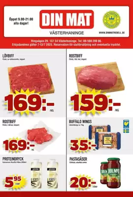 Din Mat reklamblad (giltig till och med 13-07)