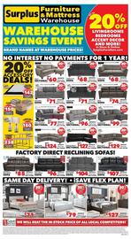 Surplus Furniture flyer Page 1