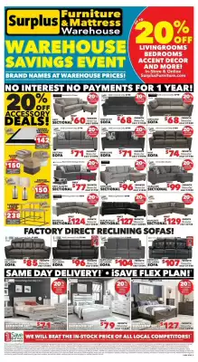 Surplus Furniture flyer (valid until 17-07)