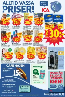 Ica Hajen Lagpris reklamblad (giltig till och med 13-07)