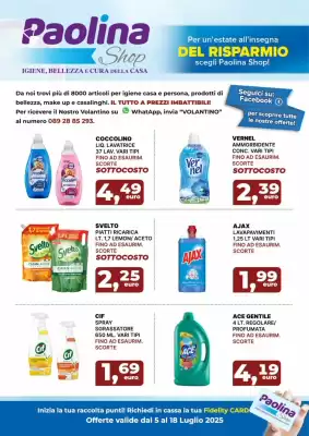 Volantino Paolina Shop (valido fino al 18-07)