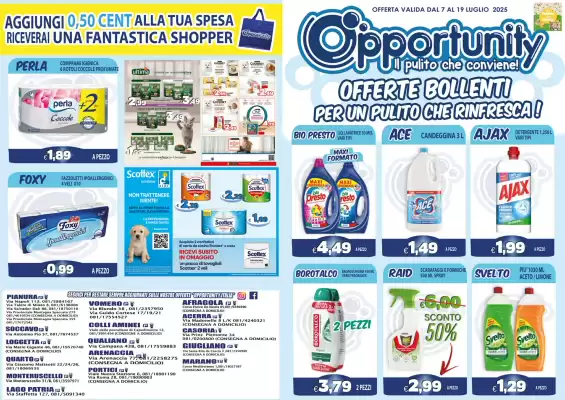 Volantino Opportunity Shop (valido fino al 19-07)