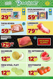 Matvärlden Tensta reklamblad vecka 28 Sida 1