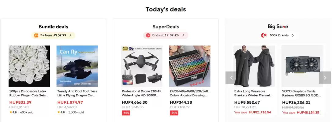 AliExpress akciós újság (érvényes eddig: 13-07)