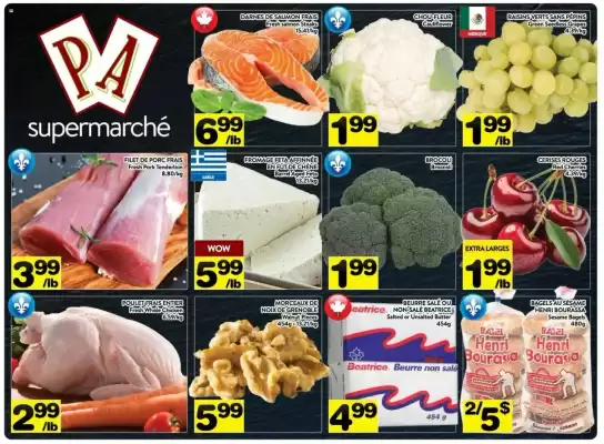 Supermarché PA flyer (valid until 13-07)