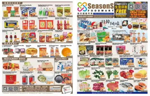Seasons Foodmart flyer (valid until 10-07)