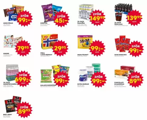 Godisfabriken reklamblad (giltig till och med 16-07)