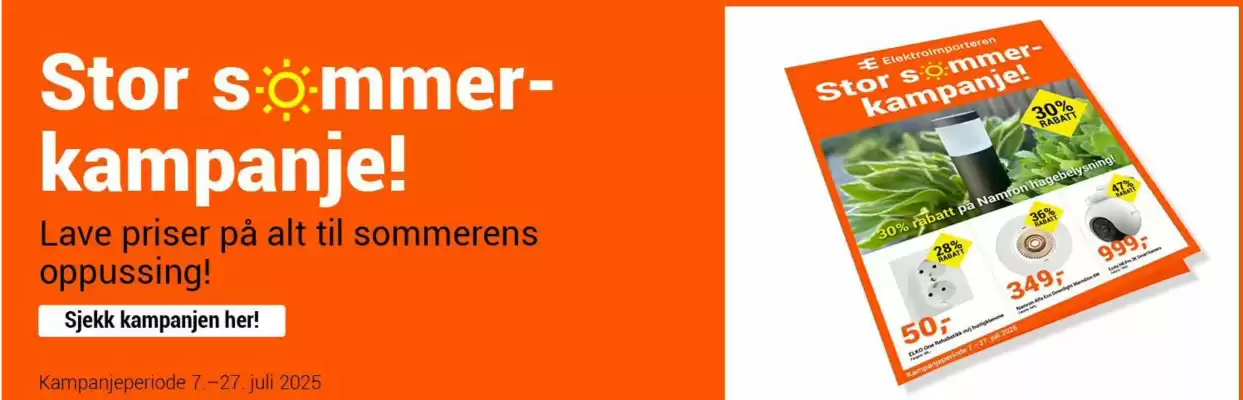 Elektroimportøren Kundeavis (gyldig til 27-07)