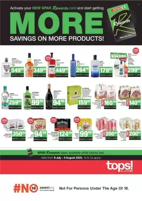Spar Tops catalogue (valid until 6-08)