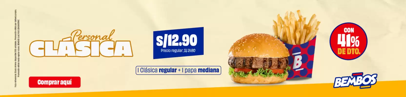 Catálogo Bembos (válido hasta 13-07)
