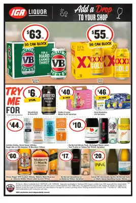 IGA Liquor catalogue (valid until 15-07)