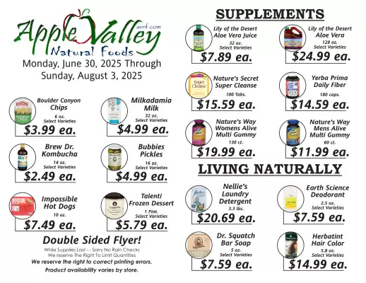 Apple Valley Natural Foods Weekly Ad (valid until 3-08)