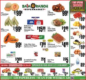 Baja Ranch Weekly Ad week 28 Page 1