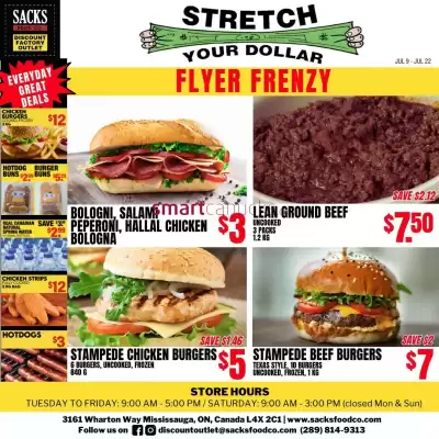 Sacks Food Co. flyer (valid until 15-07)