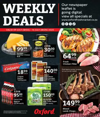 Oxford Freshmarket catalogue