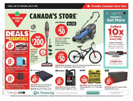 Canadian Tire flyer (valid until 18-07)