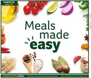 Harveys Supermarkets Weekly Ad Page 1