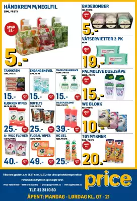 Price Lagerbutikk Kundeavis (gyldig til 12-07)