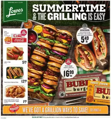 Lowes Foods Weekly Ad (valid until 30-07)