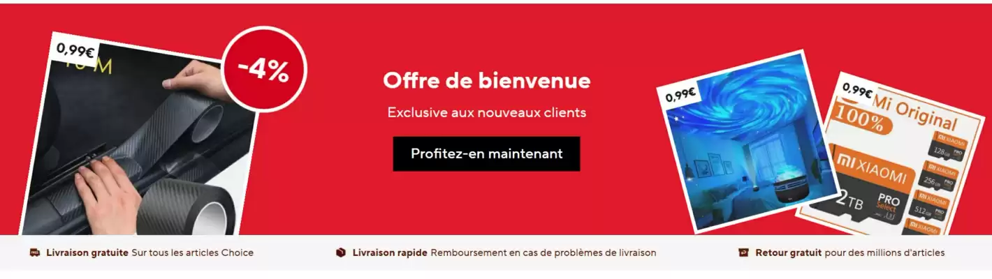 Catalogue AliExpress (valable jusqu'au 3-08)