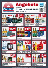 Orterer Getränkemarkt Prospekt Seite 1