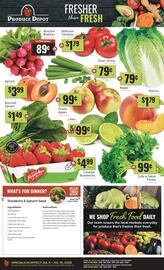 Produce Depot flyer week 28 Page 1