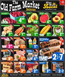 The Old Farm Market flyer week 28 Page 1