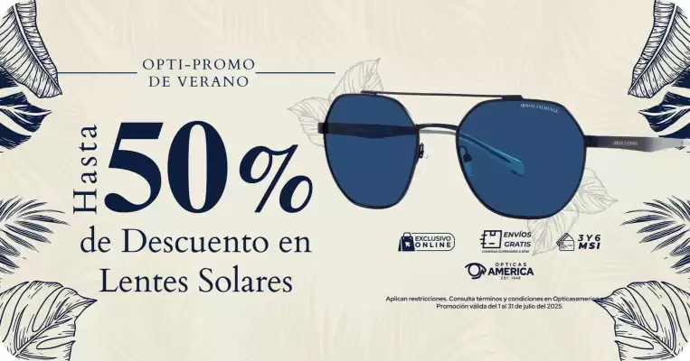 Catálogo Ópticas América (válido hasta 31-07)