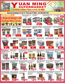 Yuan Ming Supermarket flyer week 28 Page 1