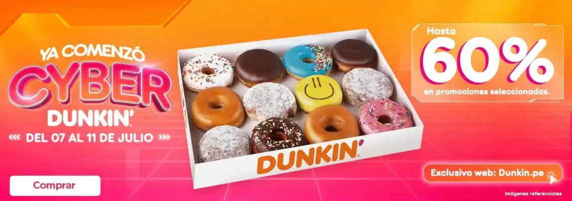 Catálogo Dunkin Donuts (válido hasta 11-07)