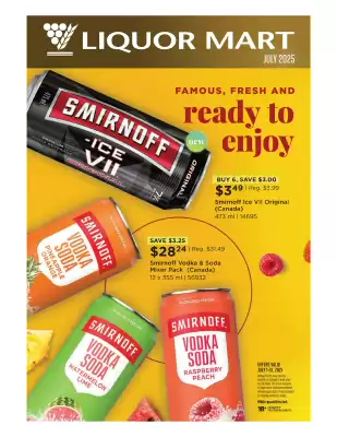 Liquor Mart flyer (valid until 31-07)