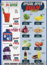 Bazaar 24 Seven flyer week 28 Page 1
