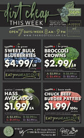 The Root Cellar flyer week 28 Page 1