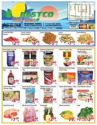 Bestco Food Mart flyer (valid until 17-07)