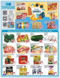 FreshLand Supermarket flyer week 28 Page 1